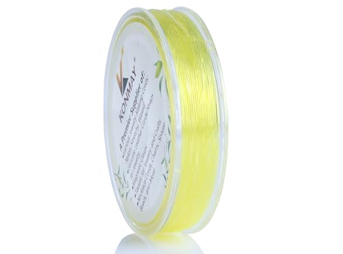 KONMAY 0,6 mm dehnbare Armbandschnur, 38 Meter elastische Kristallschnur, dünne elastische Perlenschnur für Rocailles, Pony-Perlen, Kandi-Perlen und Freundschaftsarmbänder KONMAY 0,6 mm dehnbare Armbandschnur, 38 Meter elastische Kristallschnur, dünne elastische Perlenschnur für Rocailles, Pony-Perlen, Kandi-Perlen und Freundschaftsarmbänder von KONMAY
