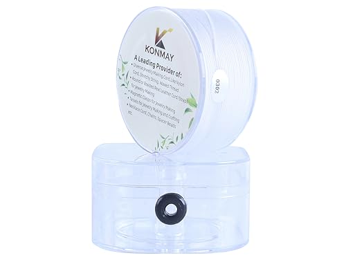 KONMAY 0.6mm Nylonschnur für Armbänder mit Organizer-Box, 175 Meters Rot Nylonfaden Satinschnur für Schmuck, Makramee, Kumihimo, Perlenarbeiten, Chinesische Knoten & Handwerk KONMAY 0.6mm Nylonschnur für Armbänder mit Organizer-Box, 175 Meters Rot Nylonfaden Satinschnur für Schmuck, Makramee, Kumihimo, Perlenarbeiten, Chinesische Knoten & Handwerk von KONMAY