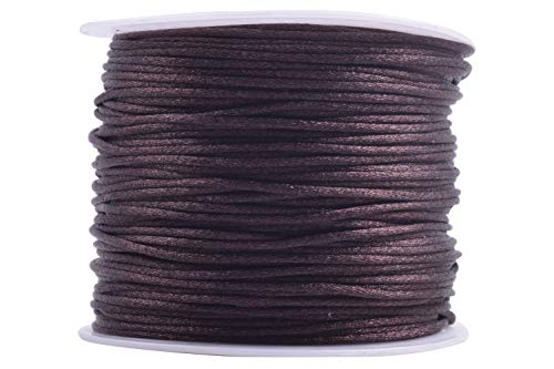 KONMAY 1.5mm Satinschnur/Flechtkordel Nylonschnur Friesen Faden Schnur für Schmuck Kunsthandwerk,91 Meters/Rolle,Braun KONMAY 1.5mm Satinschnur/Flechtkordel Nylonschnur Friesen Faden Schnur für Schmuck Kunsthandwerk,91 Meters/Rolle,Braun von KONMAY