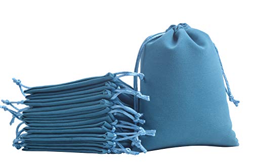KONMAY 10 Stück Blau-grün weicher Samtbeutel Schmuckbeutel mit Kordelzug, 20x25cm Samt Säckchen Hochzeit Party Geschenksäckchen KONMAY 10 Stück Blau-grün weicher Samtbeutel Schmuckbeutel mit Kordelzug, 20x25cm Samt Säckchen Hochzeit Party Geschenksäckchen von KONMAY