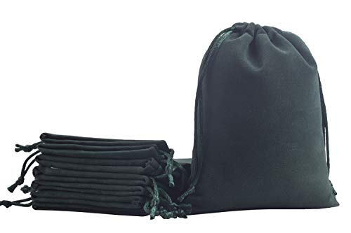 KONMAY 20 Stück Dunkelgrün weicher Samtbeutel Schmuckbeutel mit Kordelzug, 12x15cm Samt Säckchen Hochzeit Party Geschenksäckchen KONMAY 20 Stück Dunkelgrün weicher Samtbeutel Schmuckbeutel mit Kordelzug, 12x15cm Samt Säckchen Hochzeit Party Geschenksäckchen von KONMAY