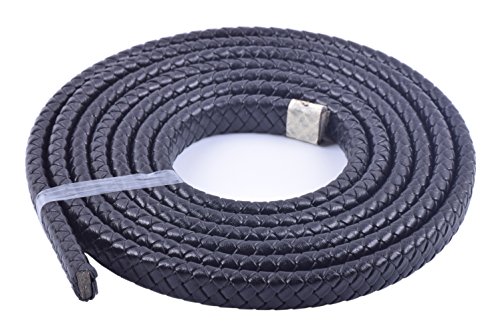 KONMAY 2m Lederband flach geflochten,ca. 12x6mm, Schwarz KONMAY 2m Lederband flach geflochten,ca. 12x6mm, Schwarz von KONMAY
