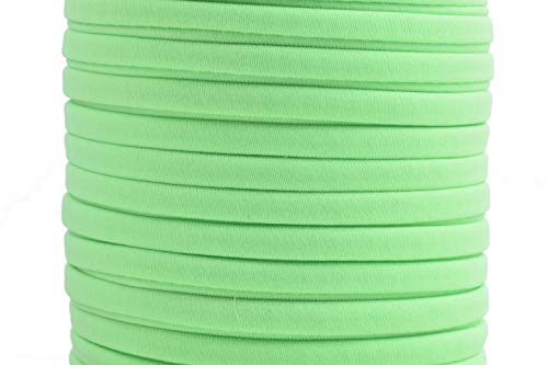 KONMAY 5.0mm 18.2 Meters Elastic-Kordel, Elastisch Band Zum Nähen und Handwerk, Gummikordel, Hutgummi, Neongrün von KONMAY