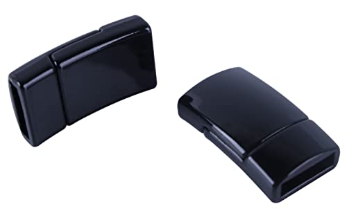 KONMAY Flache Magnetverschlüsse für Schmuckarmband, 11 x 3 mm, Schwarz, flache Verschlusskappen für Lederarmbänder, 5 Sets KONMAY Flache Magnetverschlüsse für Schmuckarmband, 11 x 3 mm, Schwarz, flache Verschlusskappen für Lederarmbänder, 5 Sets von KONMAY