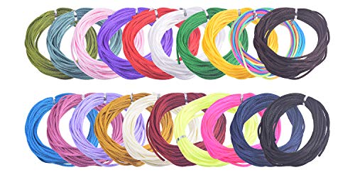 KONMAY Nylon-Rattail-Satin-Seidenband für chinesische Knoten, Kumihimo, Perlenstickerei, Makramee, Schmuckherstellung, 91,4 m, 3,0 mm, 10 Farben, gemischt, 91,4 m, 3,0 mm KONMAY Nylon-Rattail-Satin-Seidenband für chinesische Knoten, Kumihimo, Perlenstickerei, Makramee, Schmuckherstellung, 91,4 m, 3,0 mm, 10 Farben, gemischt, 91,4 m, 3,0 mm von KONMAY