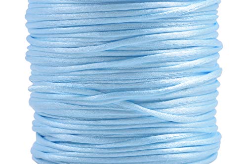 konmay 80 Meter 1,0 mm Rattail/bugtail Satin Seide Kordel Kumihimo Shamballa Makramee aufreihmaterialien Nylon für 1.0mm Pale Blue 02 konmay 80 Meter 1,0 mm Rattail/bugtail Satin Seide Kordel Kumihimo Shamballa Makramee aufreihmaterialien Nylon für 1.0mm Pale Blue 02 von KONMAY