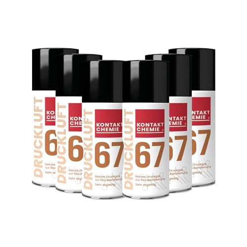 6 Stück Kontakt Chemie® Druckgas-Reiniger | DRUCKLUFT 67 | je 200ml von KONTAKT CHEMIE