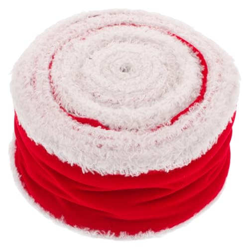 KONTONTY 1 Rolle Bänder Für Handwerk Samtband Weihnachten Weihnachtsverpackungsband Zierband Band Für Die Kranzherstellung Breites Band Baumbänder Drahtband Zum Basteln Wickelband Rot Nylon KONTONTY 1 Rolle Bänder Für Handwerk Samtband Weihnachten Weihnachtsverpackungsband Zierband Band Für Die Kranzherstellung Breites Band Baumbänder Drahtband Zum Basteln Wickelband Rot Nylon von KONTONTY