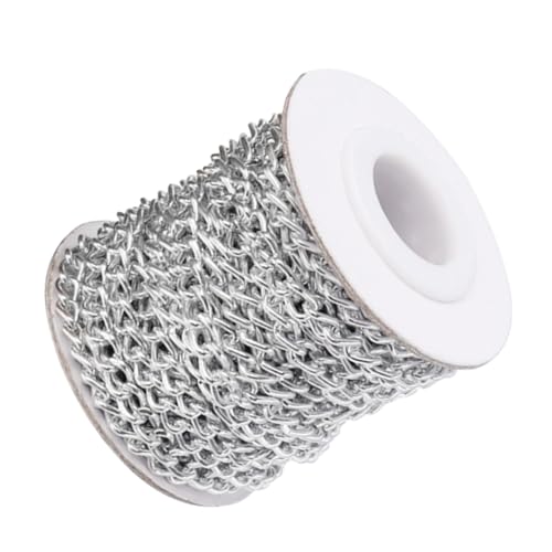 KONTONTY 1 Rolle Bastelkette Aluminium Gedrehte Gliederketten Taschen Und Bekleidungszubehör Heimwerkerhandwerk Kleidung Schuhe Kleider Kopfbedeckungen KONTONTY 1 Rolle Bastelkette Aluminium Gedrehte Gliederketten Taschen Und Bekleidungszubehör Heimwerkerhandwerk Kleidung Schuhe Kleider Kopfbedeckungen von KONTONTY