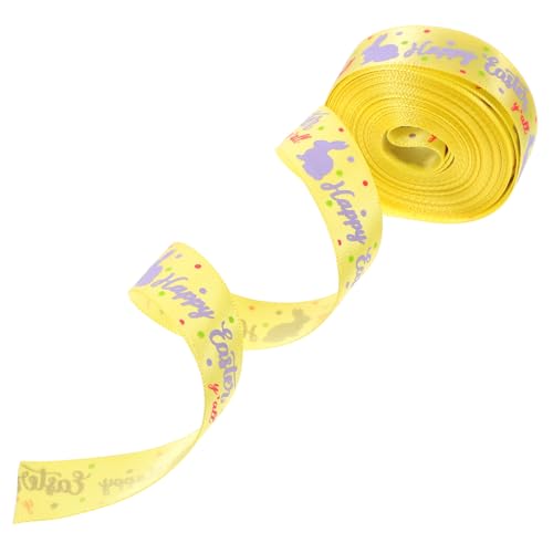 KONTONTY 1 Rolle Easter Ribbon für Bastelprojekte Yards Dekoratives Geschenkband mit Festlichem Design für Ostern DIY Projekte Bastelarbeiten und Verpackungen Hochwertiges Sicheres von KONTONTY