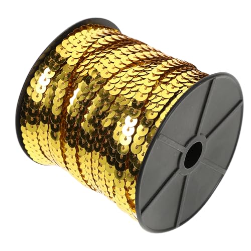 KONTONTY 1 Rolle Goldene flache Paillettenstreifen Goldrand zum Nähen lose Pailletten orange Pailletten goldener Spitzenbesatz Muschel-Pailletten-Fransenbesatz goldener Paillettenschal PVC KONTONTY 1 Rolle Goldene flache Paillettenstreifen Goldrand zum Nähen lose Pailletten orange Pailletten goldener Spitzenbesatz Muschel-Pailletten-Fransenbesatz goldener Paillettenschal PVC von KONTONTY