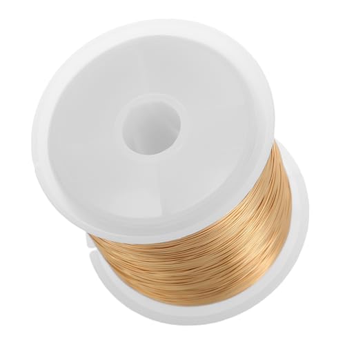 KONTONTY 1 Rolle Haarnadel handgemachter Faden Draht für Perlenarbeiten Kupferdraht zum Basteln Kupferdraht zum Umwickeln Kupferperlendraht Kupferkabel Draht für Perlenprojekte Golden KONTONTY 1 Rolle Haarnadel handgemachter Faden Draht für Perlenarbeiten Kupferdraht zum Basteln Kupferdraht zum Umwickeln Kupferperlendraht Kupferkabel Draht für Perlenprojekte Golden von KONTONTY