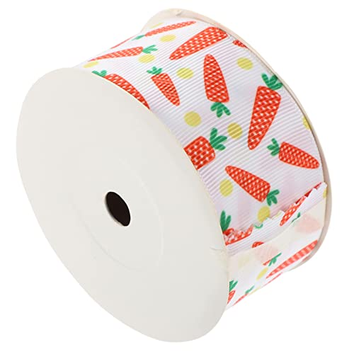 KONTONTY 1 Rolle Osterband DIY Geschenkband Ostern Geschenkbandrolle Ostern DIY Bastelband Band zum Verpacken Party Rosa ostern dekoratives band Bastelbänder zum Einwickeln Polyester von KONTONTY