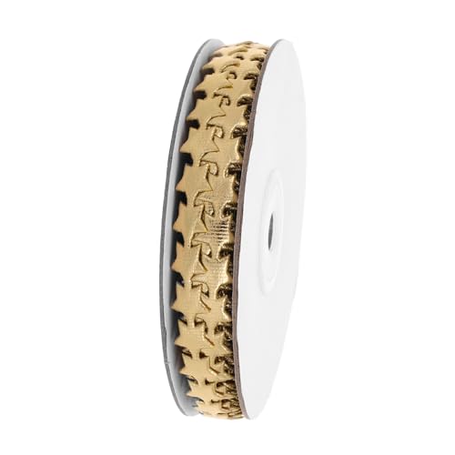 KONTONTY 1 Rolle Sternband Kuchenverpackungsband Weihnachtsverzierungsband Weihnachtsbanddekorationen Sternformband Zum Verpacken Von Weihnachtspartybändern Polyestergurtband Golden KONTONTY 1 Rolle Sternband Kuchenverpackungsband Weihnachtsverzierungsband Weihnachtsbanddekorationen Sternformband Zum Verpacken Von Weihnachtspartybändern Polyestergurtband Golden von KONTONTY