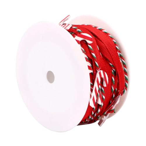 KONTONTY 1 Rolle Weihnachtsband DIY Dekorationsband Vielseitiges Stoffband für Geschenkverpackung und Kreative Bastelprojekte Hochwertige Verarbeitung und Formbeständigkeit für Festliche KONTONTY 1 Rolle Weihnachtsband DIY Dekorationsband Vielseitiges Stoffband für Geschenkverpackung und Kreative Bastelprojekte Hochwertige Verarbeitung und Formbeständigkeit für Festliche von KONTONTY