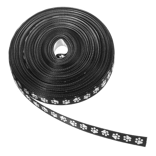 KONTONTY 1 Rolle Weißes Band Mit Pfotenabdruck Diy Zubehör Hundepfoten-druckband Pfotenabdruck-ornament Pfotenabdruckband Blumenstrauß Liefern Schneidbares Verpackungsband Polyester von KONTONTY