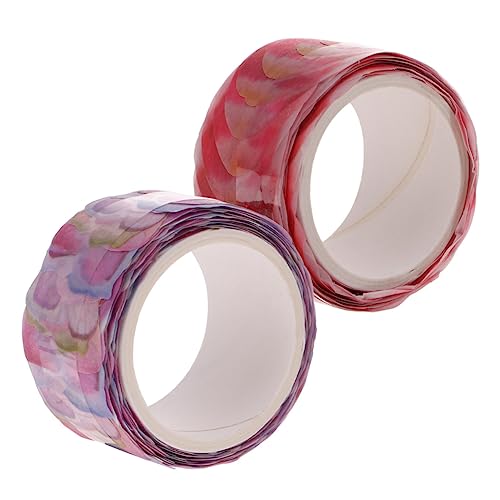 KONTONTY 1 Rollen Papier Klebeband Form Aufkleber Handwerk UV dekorativ Sammelalbum Abdeckband doppelseitiges Klebeband Klebstoff Washi -Klebeband Washi Tape Washi-Tape für Scrapbooking von KONTONTY