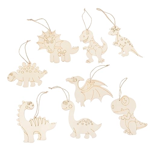 KONTONTY 1 Satz Anhänger Aus Dinosaurier-holzsplittern Kindergarten Haushaltsausschnitte Handwerk Dekorationen Dinosaurier Wandkunst Dinosaurier-geburtstagsdekoration Ausgeschnitten Hölzern KONTONTY 1 Satz Anhänger Aus Dinosaurier-holzsplittern Kindergarten Haushaltsausschnitte Handwerk Dekorationen Dinosaurier Wandkunst Dinosaurier-geburtstagsdekoration Ausgeschnitten Hölzern von KONTONTY