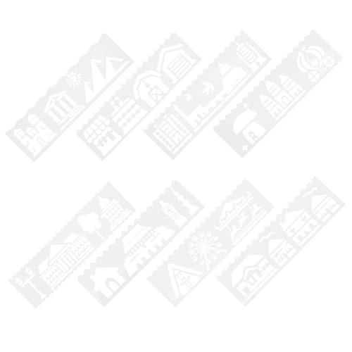 KONTONTY 1 Satz Diy Malvorlagen mit Cartoon Hausmustern für Kartengestaltung und Bastelprojekte für Familienaktivitäten Langlebige und Ergebnisse mit Einzigartigen Designs von KONTONTY