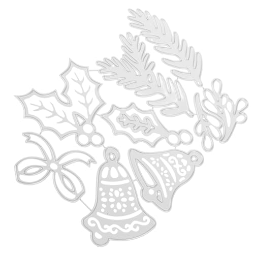 KONTONTY 1 Satz Handschneidemesserform Schablone Glockenstanzen Hochzeitskarte stanzwerkzeug geburtstagsgeschenk Stempel und Matrizen für die Kartenherstellung Stanzformen Silver KONTONTY 1 Satz Handschneidemesserform Schablone Glockenstanzen Hochzeitskarte stanzwerkzeug geburtstagsgeschenk Stempel und Matrizen für die Kartenherstellung Stanzformen Silver von KONTONTY