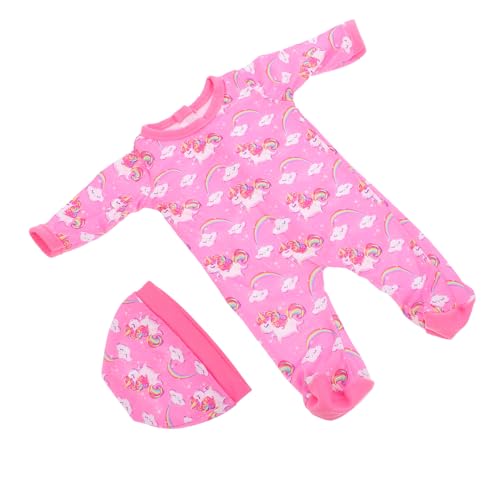 KONTONTY 1 Satz Puppenkleidung Zarte Puppenkleidung Hübscher Puppenstrampler Kompakter Puppenhut Kleidung Für Reborn-Puppen Strampler Für Puppen Overall Für Simulationspuppen von KONTONTY