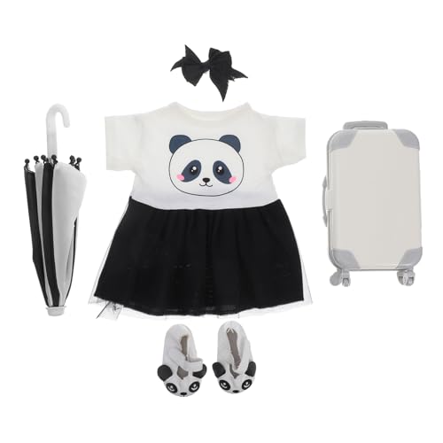KONTONTY 1 Satz Puppenkleidungsset Reisezubehör für Puppen Puppendekorationen Wiederverwendbares Puppenkostüm Kleidung für Cartoon-Puppen Zubehör für Mädchenpuppen Polyester von KONTONTY