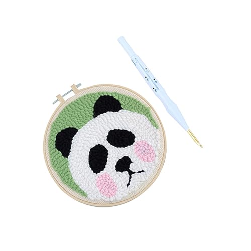 KONTONTY 1 Satz Stanzstickset für Anfänger Mini-Stickrahmen Kreuzstich-Set Häkelgarn Ankerstickgarne basteln für bastelmaterial für Bastelwerkzeug für Stickformfaden von KONTONTY