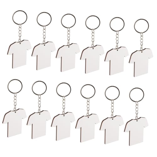 KONTONTY 1 Satz Sublimation Schlüsselanhänger Set Blanko Schlüsselringe für Diy Handwerk Geeignet für Wärmeübertragung Personalisierte Anhänger und Bastelprojekte von KONTONTY