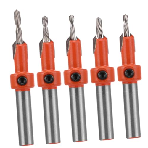 KONTONTY 1 Satz Teiliges Kegelsenker Bohrer Präzise Senkbohrer Mit Konischem Design Für Holzarbeiten Für Diy Bau Und Ingenieurprojekte 5 Stück von KONTONTY