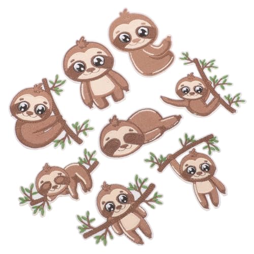 KONTONTY 1 Satz Teiliges Süße Faultier Aufnäher Zum Aufbügeln Cartoon Stickerei Patches Für Kleidung Hüte Taschen Diy Bastelprojekte Vielseitig Einsetzbar 8 Stück KONTONTY 1 Satz Teiliges Süße Faultier Aufnäher Zum Aufbügeln Cartoon Stickerei Patches Für Kleidung Hüte Taschen Diy Bastelprojekte Vielseitig Einsetzbar 8 Stück von KONTONTY