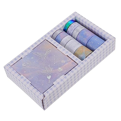 KONTONTY 1 Satz Washi-tape-geschenkbox Flüssig Farbiges Band Abdeckband Dekoratives Klebeband Für Sammelalbum Zierband Dünn Bänder Weihnachts-klebeband Diy-kunst Platte Japanisches Papier von KONTONTY