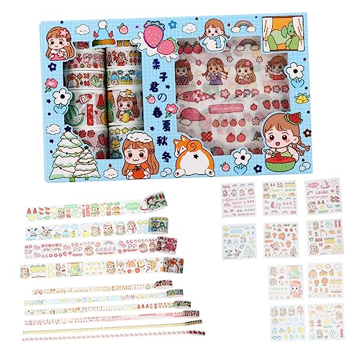 KONTONTY 1 Satz papierklebeband selber machen Aufkleber Klebeband selbstklebend Dekoration ästhetisch Sammelalbum Farbe Pastell klebrig für Buchalbum Klebeband Washi Tape tagebuch klebeband von KONTONTY
