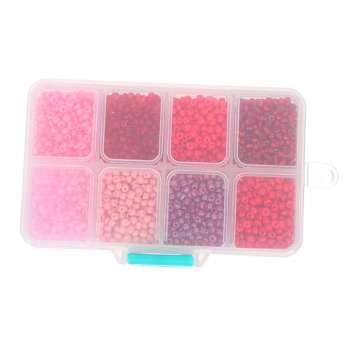 KONTONTY 1 Schachtel Bunte Kunststoff Perlen Mini Rund Spacer Beads für Schmuckherstellung DIY Armband Halskette Ohrringe Originelles Bastelset von KONTONTY
