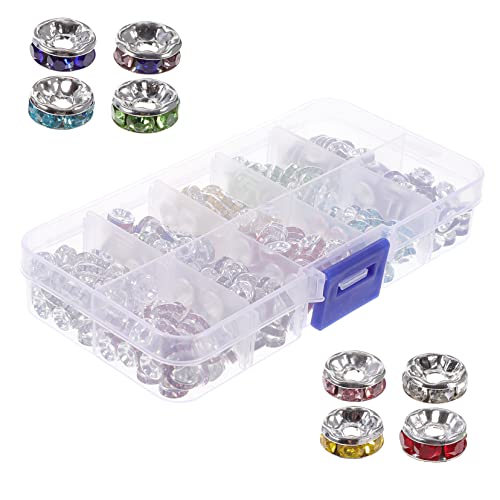 KONTONTY 1 Schachtel Distanzstück bohren schmuck herstellen edelstein bead set Perlenset beads for jewellery süße Perlen für Armbänder Herstellung loser Perlenanhänger Abstandsperle Eisen von KONTONTY