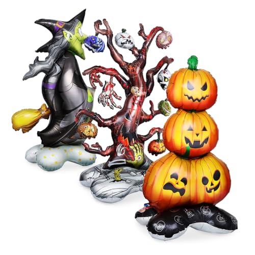 KONTONTY 1 Set Halloween Dekorationsrequisiten In Form Von Halloween Halloween Party Luftballons Die Aufblasbaren Großen Oh Dekorations Superriesen Halloween Luftballons Eine Süße von KONTONTY
