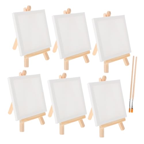 KONTONTY 1 Set Mini Staffelei Für Ölgemälde Zeichenstaffelei Zum Malen Großmengen Mini Großmengen Zum Malen Tischstaffelei Malset Malleinwand von KONTONTY