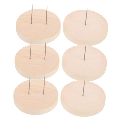 KONTONTY 1 Set Präsentationsständer Für Häkelpuppen Holz Für Die Heimdekoration, Nadelfilz-spielzeughalter Mit Multifunktionalem Design Für Diy-ausstellungen von KONTONTY