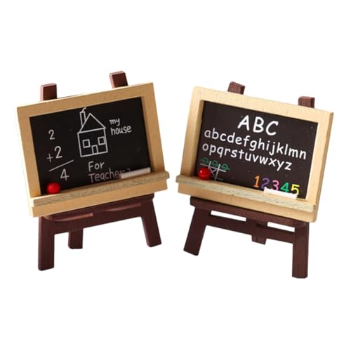 KONTONTY 1 Set Staffelei Ornamente Klein Miniatur Kleines Puppenhaus Zubehör Staffeleien Mini Staffelei Kinderstaffelei Puppenhaus Mini Puppenhaus Staffelei Ständer Möbel Für von KONTONTY