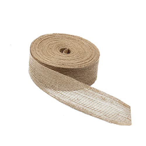 KONTONTY 1 Stück Jute Band für DIY Geschenkverpackung Breit für Hochzeiten Bastelprojekte Langlebig und Farblich Vielfältig von KONTONTY