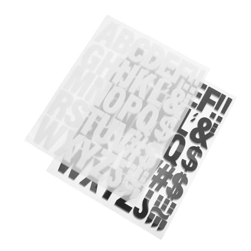 KONTONTY 10 Blatt Thermalübertragungsbuchstabenaufkleber buchstaben für stoff aufbügeln Buchstaben-Aufkleber zum Aufbügeln Beschriftungsfolie übertragen DIY -Briefaufkleber Vinyl von KONTONTY
