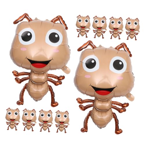 KONTONTY 10 Stück Ameisen Aluminiumfolienballons Ameisenförmige Geburtstagsparty Dekoration Dekorative Insektenballons Dekorative Partyballons Cartoon Ballons Hellbraune KONTONTY 10 Stück Ameisen Aluminiumfolienballons Ameisenförmige Geburtstagsparty Dekoration Dekorative Insektenballons Dekorative Partyballons Cartoon Ballons Hellbraune von KONTONTY