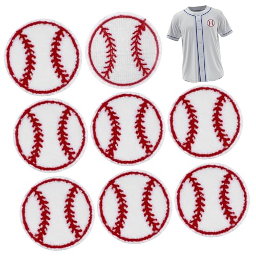 KONTONTY 10 Stück Bestickte Baseball Etiketten Kleideraufnäher Stickaufnäher Für Baseballkappen Nähaufnäher Für Kleidung Aufnäher Für Kappen Kleine Kleidungsaufnäher Hüte von KONTONTY