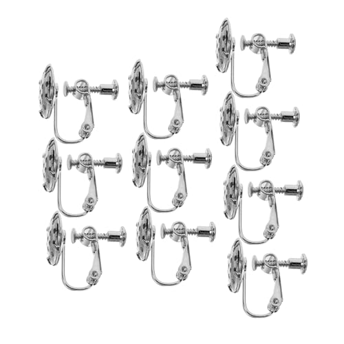 KONTONTY 10 Stück Bolzenohrringe Set Zur Herstellung Von Tropfenohrringen Diy -ohrringe Schmuck Haken Machen Diy Handgefertigte Ohrhaken Ohrringteile Silver Metall KONTONTY 10 Stück Bolzenohrringe Set Zur Herstellung Von Tropfenohrringen Diy -ohrringe Schmuck Haken Machen Diy Handgefertigte Ohrhaken Ohrringteile Silver Metall von KONTONTY