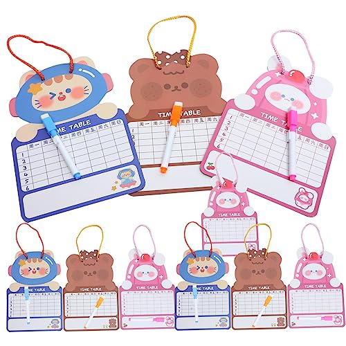 KONTONTY 10 Stück Löschbares Zeichenbrett Für Planke Aktivitäten Für Kleinkinder Schreiben Staffelei Zeichnung Weiße Tafel Für Notiztafel Schreibtafel Papier von KONTONTY