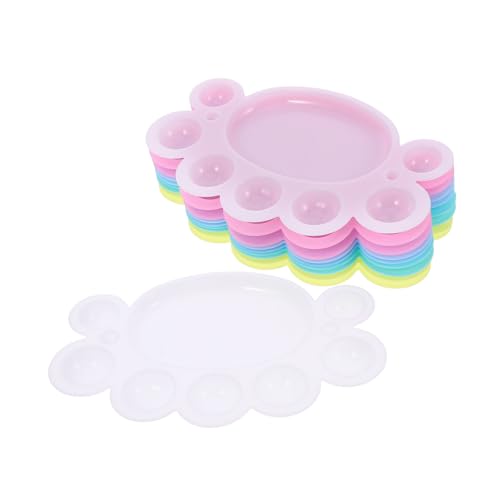 KONTONTY 10 Stück Malpaletten Zum Malen Künstlerpaletten Tragbare Paletten Kleine Farbwannen Farbhalterwannen Farbwannen Farbmischpaletten Kunststoff KONTONTY 10 Stück Malpaletten Zum Malen Künstlerpaletten Tragbare Paletten Kleine Farbwannen Farbhalterwannen Farbwannen Farbmischpaletten Kunststoff von KONTONTY