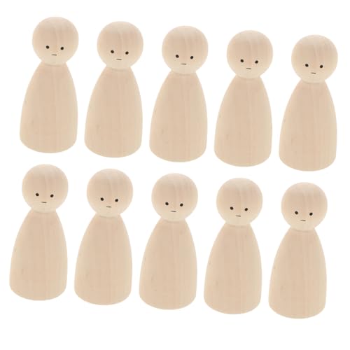 KONTONTY 10 Stück Marionettenpuppe Marionette Unvollendet Unbemalt Realistisch Puppenmenschen Groß Für Puppe Klein Kleine Puppe Unvollendete Peg-puppen Menschen Aus Holz Beige Holz KONTONTY 10 Stück Marionettenpuppe Marionette Unvollendet Unbemalt Realistisch Puppenmenschen Groß Für Puppe Klein Kleine Puppe Unvollendete Peg-puppen Menschen Aus Holz Beige Holz von KONTONTY