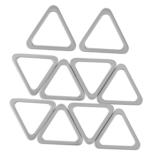 KONTONTY 10 Stück Metall Dreieck Schnalle Ring Schlüsselring Verbindungselemente für Taschen Stilvolle Verbindung für Diy Projekte und Accessoires KONTONTY 10 Stück Metall Dreieck Schnalle Ring Schlüsselring Verbindungselemente für Taschen Stilvolle Verbindung für Diy Projekte und Accessoires von KONTONTY