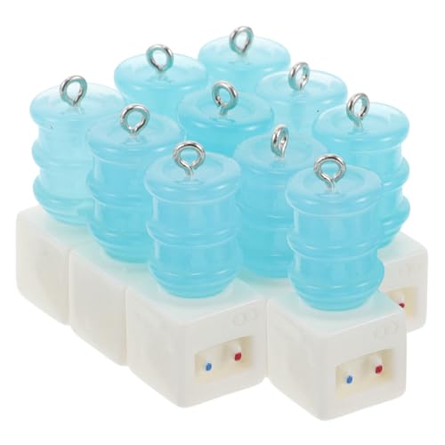KONTONTY Niedliche Miniatur- Für Wasserspender 10 Stück Harz Saftflaschen- Für Schmuck Sammelalbum von KONTONTY
