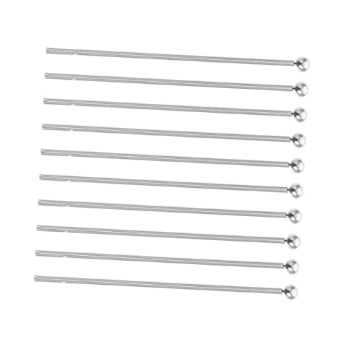 KONTONTY 10 Stück Silber DIY Zubehör für Schmuckherstellung Multifunktionale und Ohrringe Pins für Kreative Bastelprojekte von KONTONTY