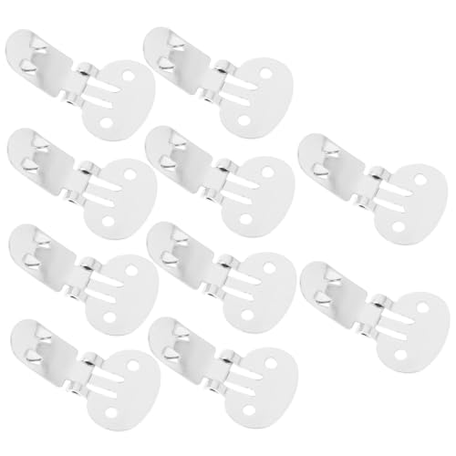 KONTONTY 10 Stück Teiliges Edelstahl Schuhclips Flach Stabile Metallclips für DIY Schuhschmuck Sneaker Dekoration Zubehör Geeignet für Bastelprojekte und Schuhverzierung KONTONTY 10 Stück Teiliges Edelstahl Schuhclips Flach Stabile Metallclips für DIY Schuhschmuck Sneaker Dekoration Zubehör Geeignet für Bastelprojekte und Schuhverzierung von KONTONTY